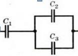 40 БАЛІВ!!!!!!!!! На малюнку показано з’єднання трьох конденсаторів однакової ємності - 1